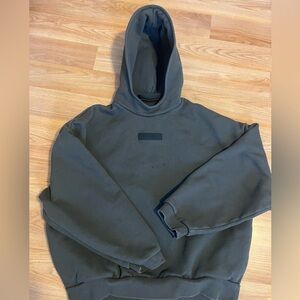 REAL !!! Essentials Dark Green Hoodie